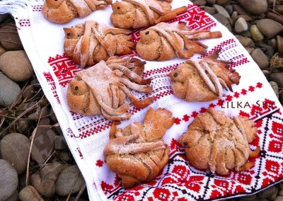 Ukrainian traditional bakery birds from dough ancient recipe etnocook lilkasky lilya tyazhka